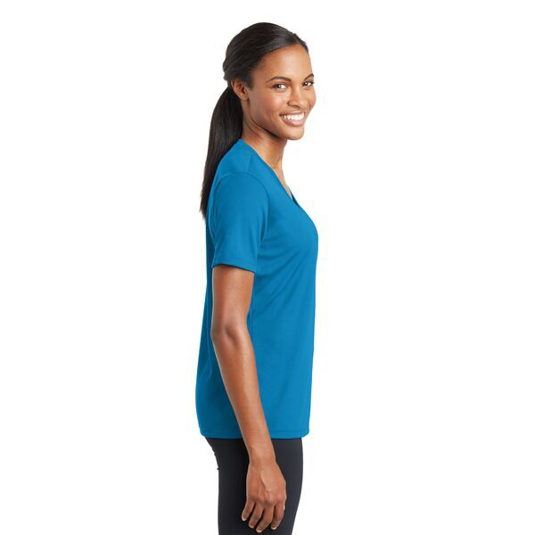 Sport-Tek® PosiCharge™ RacerMesh™ V-Neck Ladies' Tee