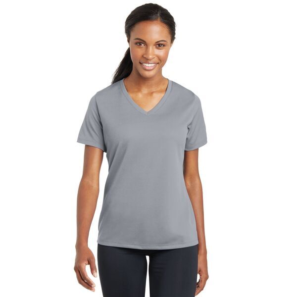 Sport-Tek® PosiCharge™ RacerMesh™ V-Neck Ladies' Tee