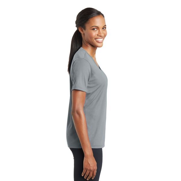 Sport-Tek® PosiCharge™ RacerMesh™ V-Neck Ladies' Tee