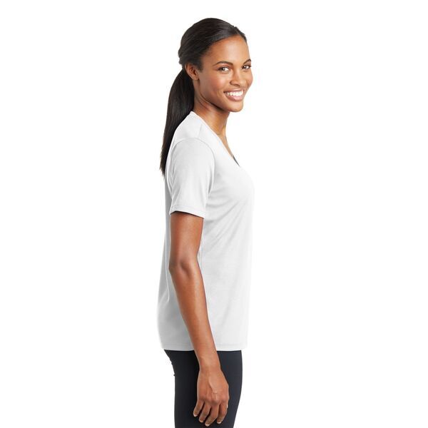 Sport-Tek® PosiCharge™ RacerMesh™ V-Neck Ladies' Tee