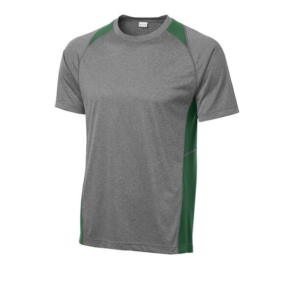 Sport-Tek® Heather Colorblock Contender™ Performance Tee