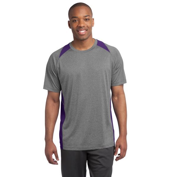 Sport-Tek® Heather Colorblock Contender™ Performance Tee