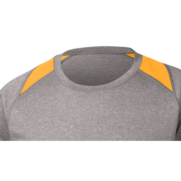 Sport-Tek® Heather Colorblock Contender™ Long Sleeve Performance Tee