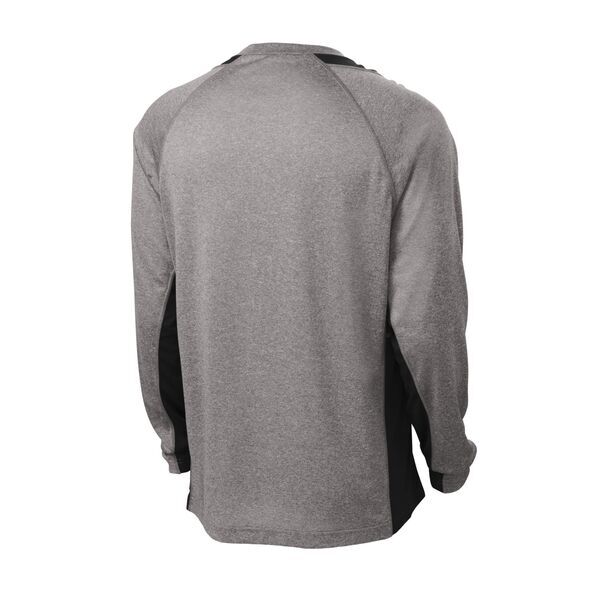 Sport-Tek® Heather Colorblock Contender™ Long Sleeve Performance Tee