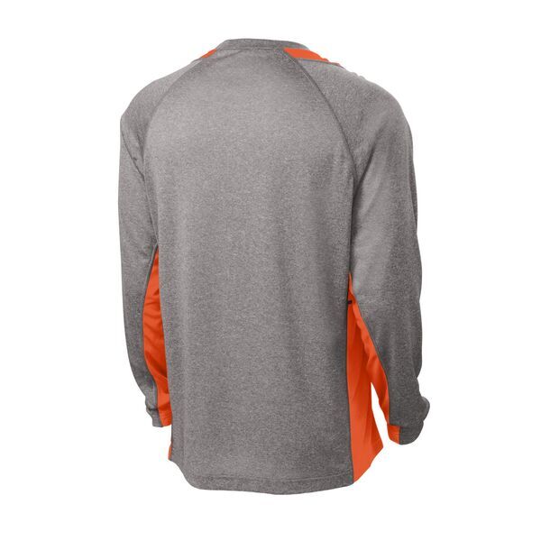Sport-Tek® Heather Colorblock Contender™ Long Sleeve Performance Tee