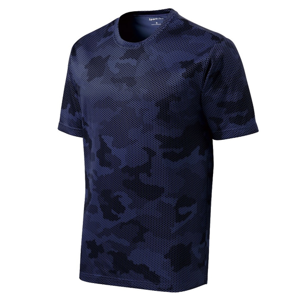 Sport-Tek® CamoHex Men's Interlock Performance Tee