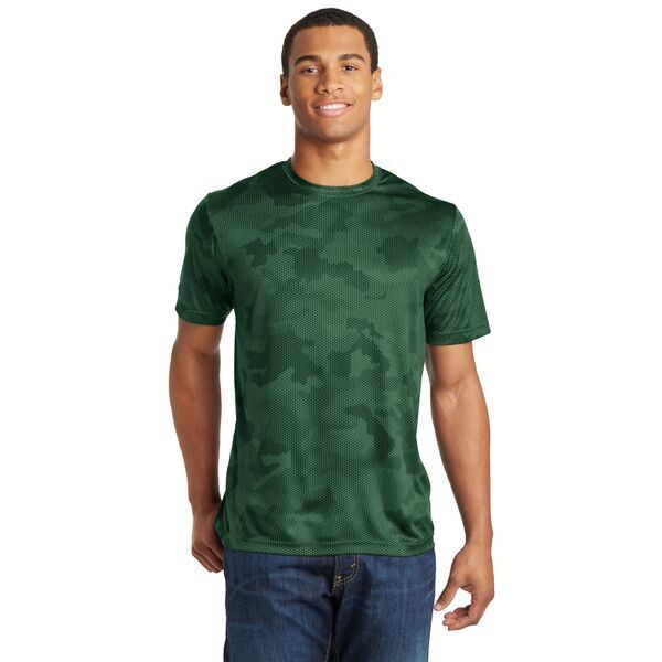 Sport-Tek® CamoHex Men's Interlock Performance Tee
