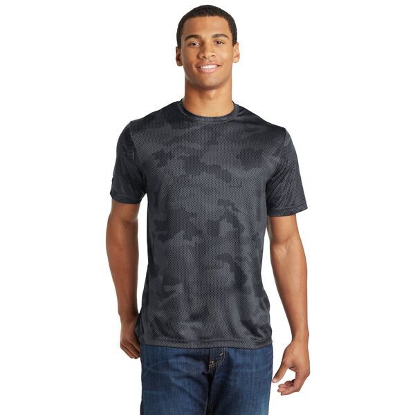 Sport-Tek® CamoHex Men's Interlock Performance Tee