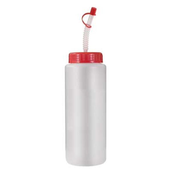 Sports Bottle w/ Flex Straw, 32oz. w/ Full Color Imprint