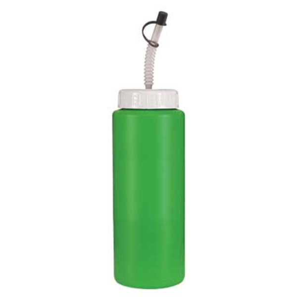 Sports Bottle w/ Flex Straw, 32oz. w/ Full Color Imprint