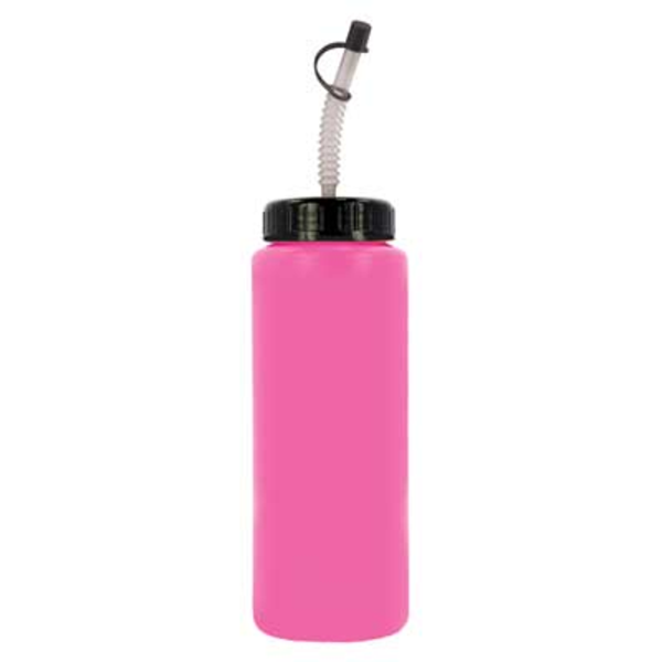 Sports Bottle w/ Flex Straw, 32oz. w/ Full Color Imprint