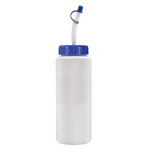 Sports Bottle w/ Flex Straw, 32oz. w/ Full Color Imprint