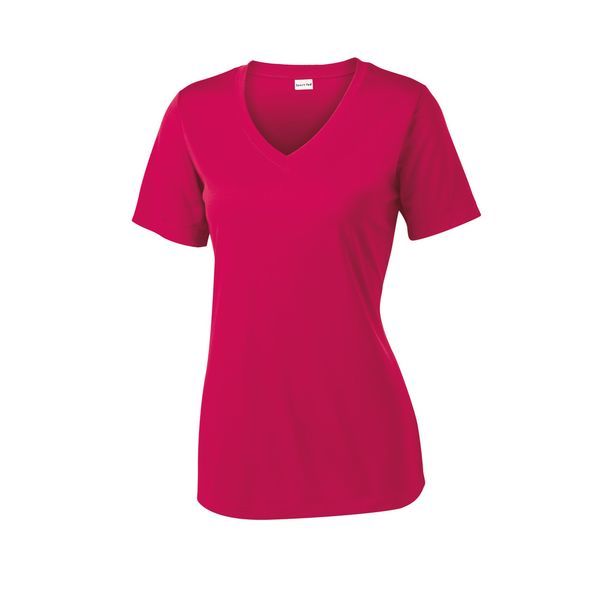 Sport-Tek® PosiCharge™ Competitor™ Ladies' Interlock Performance V-Neck Tee