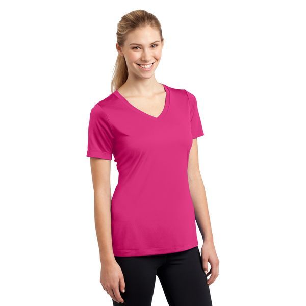Sport-Tek® PosiCharge™ Competitor™ Ladies' Interlock Performance V-Neck Tee
