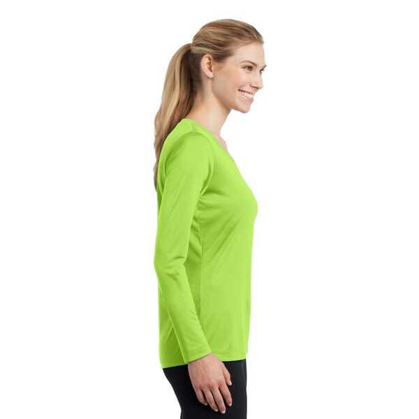 Sport-Tek® PosiCharge™ Competitor™ Ladies' Interlock Long Sleeve Performance V-Neck Tee