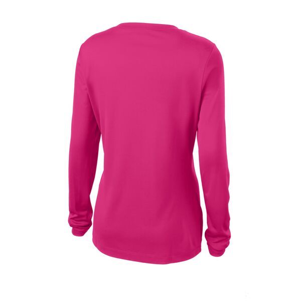 Sport-Tek® PosiCharge™ Competitor™ Ladies' Interlock Long Sleeve Performance V-Neck Tee