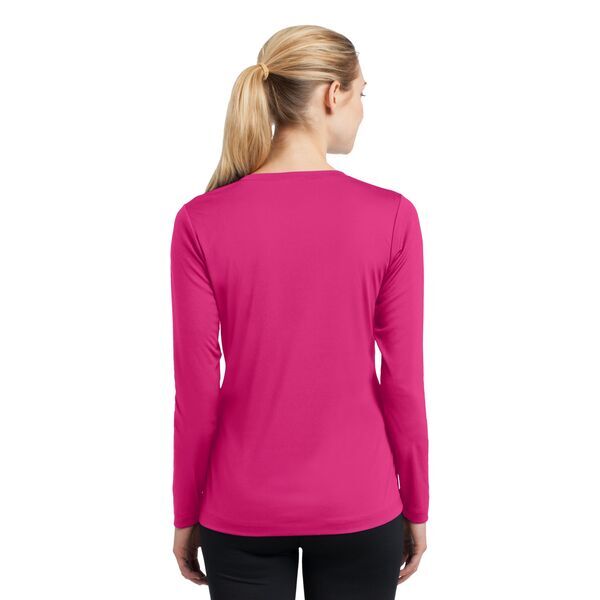 Sport-Tek® PosiCharge™ Competitor™ Ladies' Interlock Long Sleeve Performance V-Neck Tee