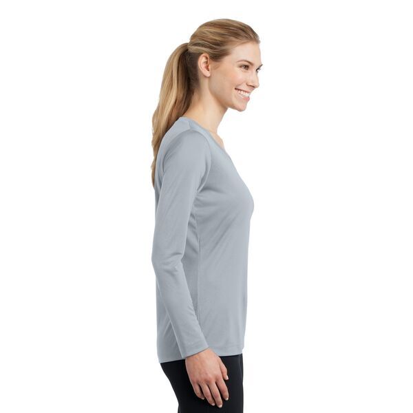 Sport-Tek® PosiCharge™ Competitor™ Ladies' Interlock Long Sleeve Performance V-Neck Tee