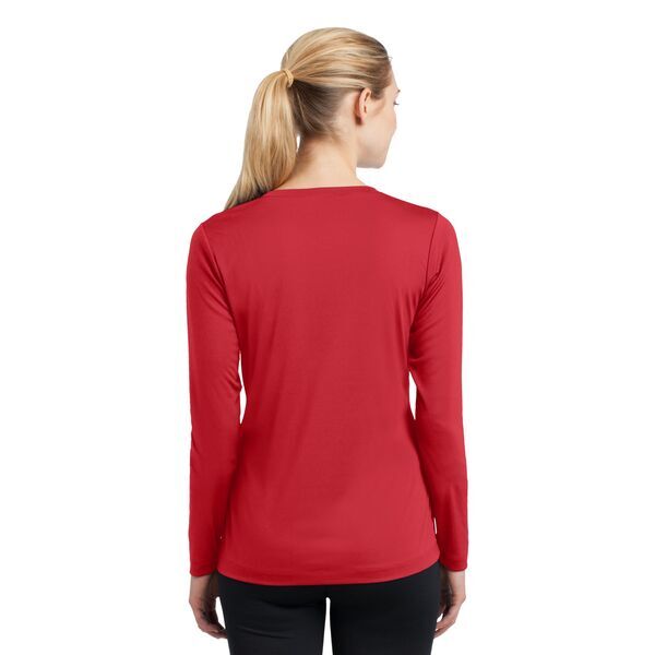 Sport-Tek® PosiCharge™ Competitor™ Ladies' Interlock Long Sleeve Performance V-Neck Tee