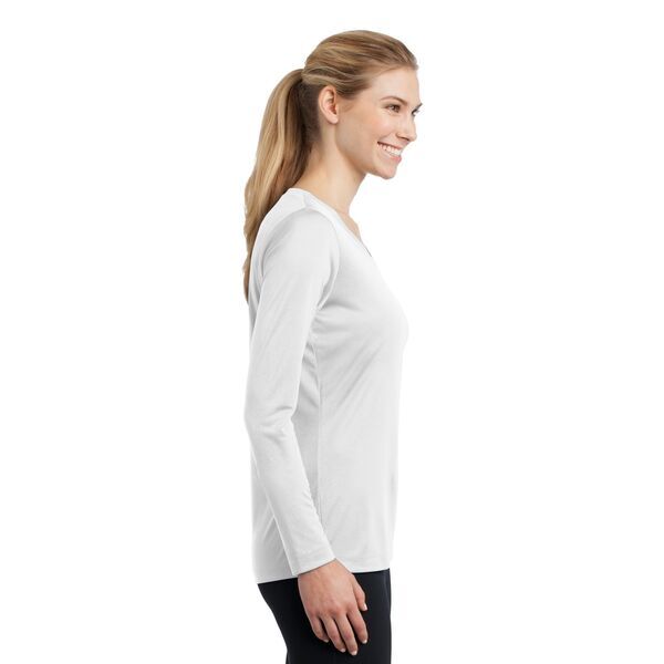 Sport-Tek® PosiCharge™ Competitor™ Ladies' Interlock Long Sleeve Performance V-Neck Tee