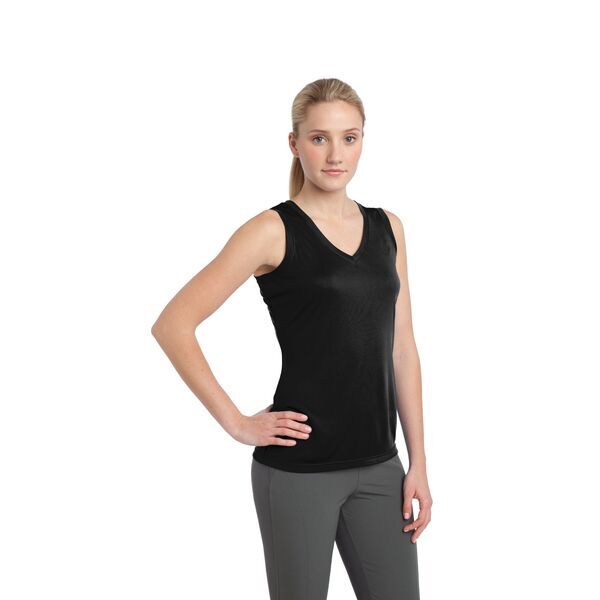 Sport-Tek® PosiCharge™ Competitor™ Sleeveless Ladies' V-Neck Performance Tee