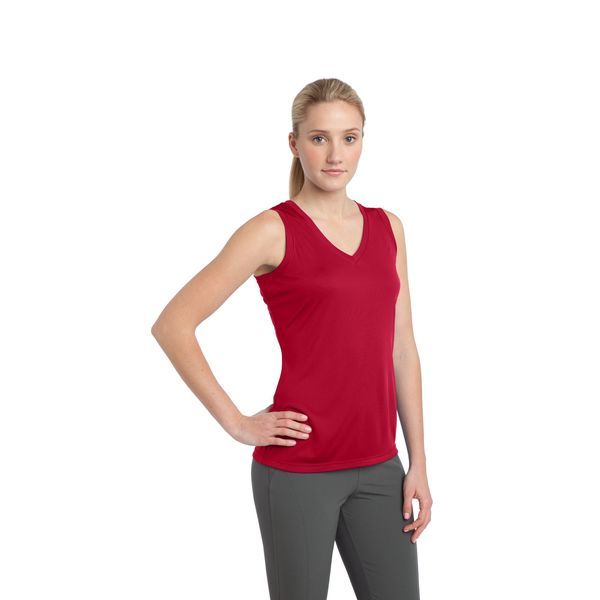 Sport-Tek® PosiCharge™ Competitor™ Sleeveless Ladies' V-Neck Performance Tee