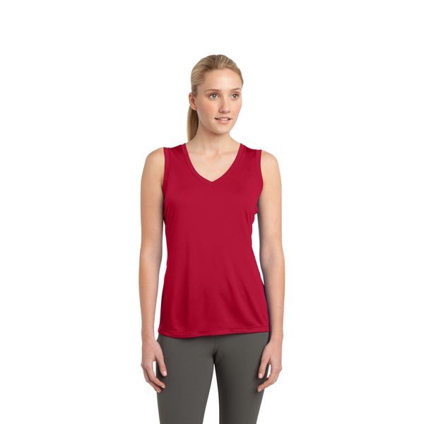 Sport-Tek® PosiCharge™ Competitor™ Sleeveless Ladies' V-Neck Performance Tee
