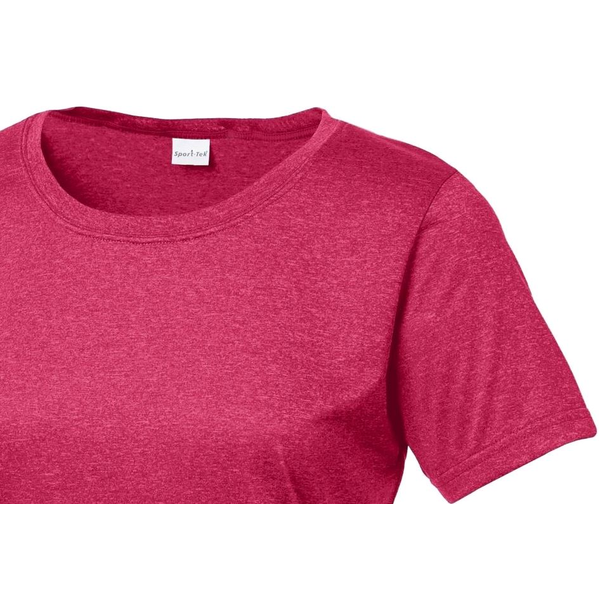 Sport-Tek® Heather Contender™ Ladies' Scoop Neck Performance Tee