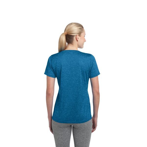 Sport-Tek® Heather Contender™ Ladies' Scoop Neck Performance Tee