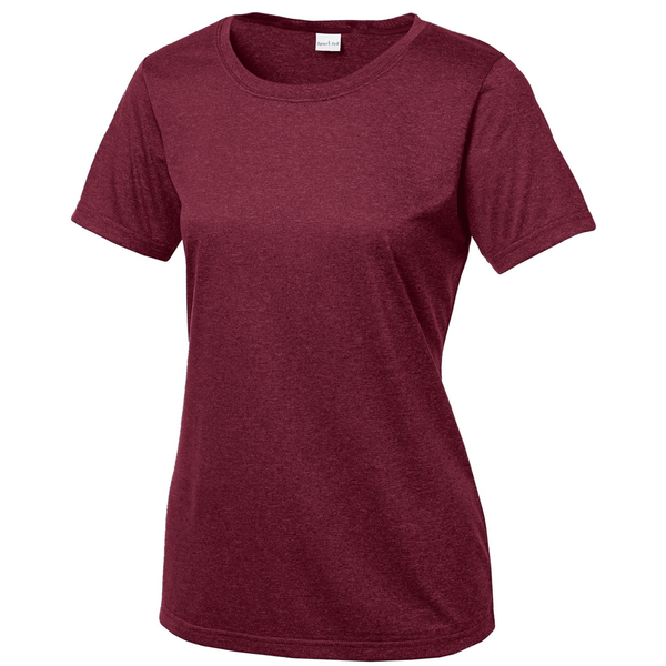 Sport-Tek® Heather Contender™ Ladies' Scoop Neck Performance Tee