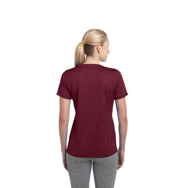 Sport-Tek® Heather Contender™ Ladies' Scoop Neck Performance Tee