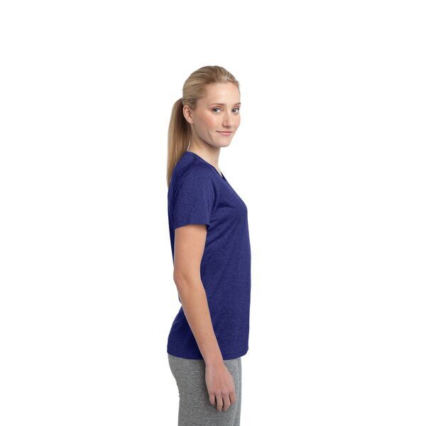 Sport-Tek® Heather Contender™ Ladies' Scoop Neck Performance Tee