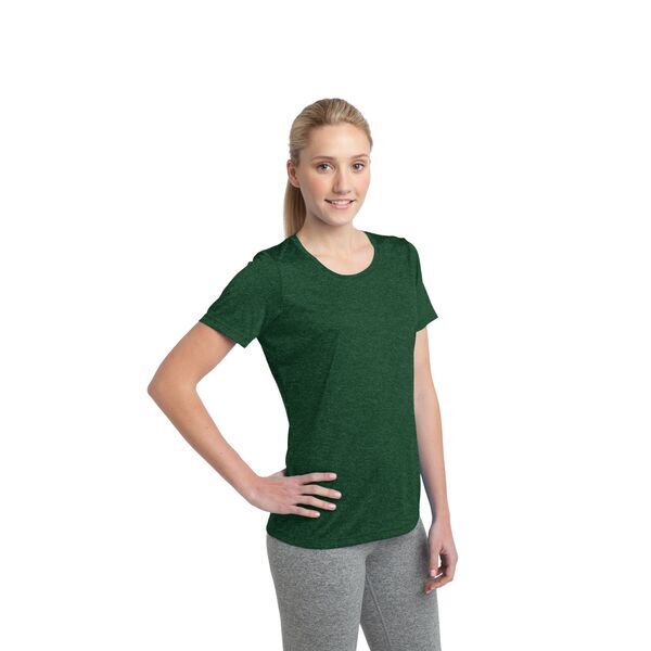 Sport-Tek® Heather Contender™ Ladies' Scoop Neck Performance Tee