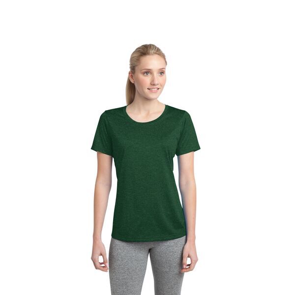 Sport-Tek® Heather Contender™ Ladies' Scoop Neck Performance Tee