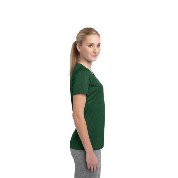 Sport-Tek® Heather Contender™ Ladies' Scoop Neck Performance Tee