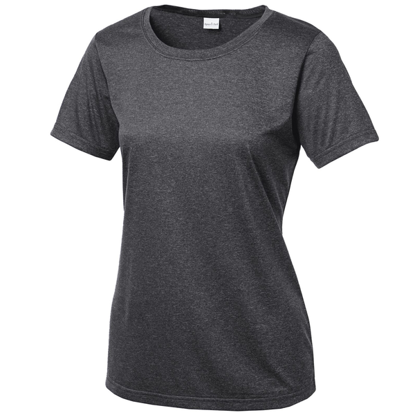 Sport-Tek® Heather Contender™ Ladies' Scoop Neck Performance Tee