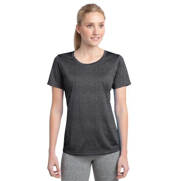 Sport-Tek® Heather Contender™ Ladies' Scoop Neck Performance Tee