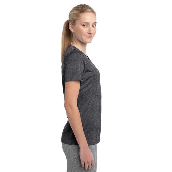 Sport-Tek® Heather Contender™ Ladies' Scoop Neck Performance Tee