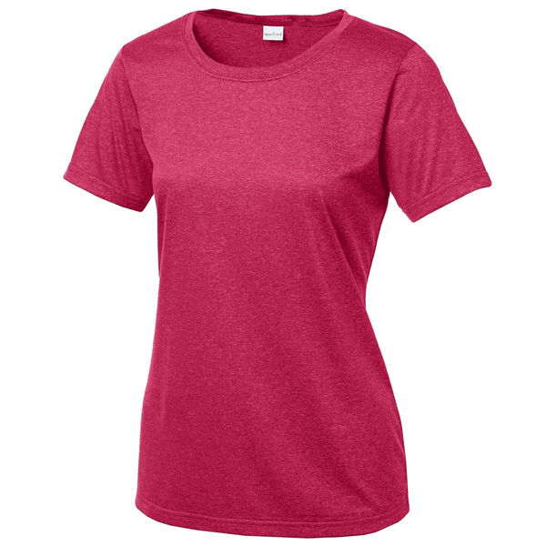 Sport-Tek® Heather Contender™ Ladies' Scoop Neck Performance Tee