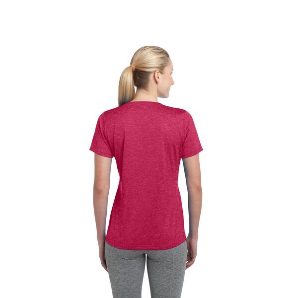 Sport-Tek® Heather Contender™ Ladies' Scoop Neck Performance Tee