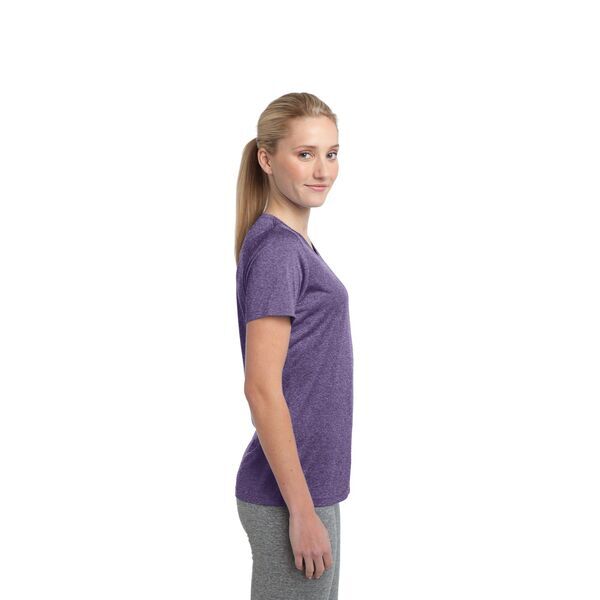 Sport-Tek® Heather Contender™ Ladies' Scoop Neck Performance Tee
