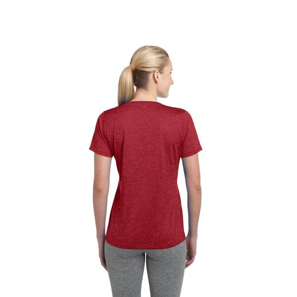Sport-Tek® Heather Contender™ Ladies' Scoop Neck Performance Tee