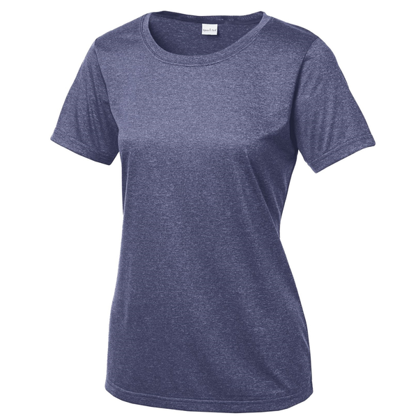 Sport-Tek® Heather Contender™ Ladies' Scoop Neck Performance Tee