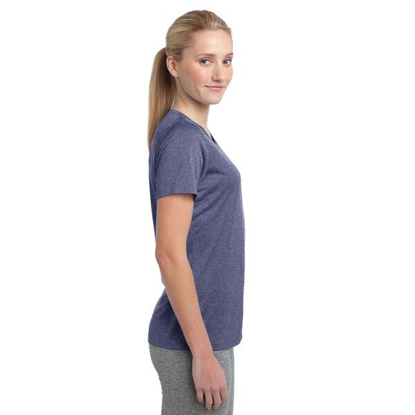Sport-Tek® Heather Contender™ Ladies' Scoop Neck Performance Tee