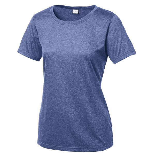 Sport-Tek® Heather Contender™ Ladies' Scoop Neck Performance Tee