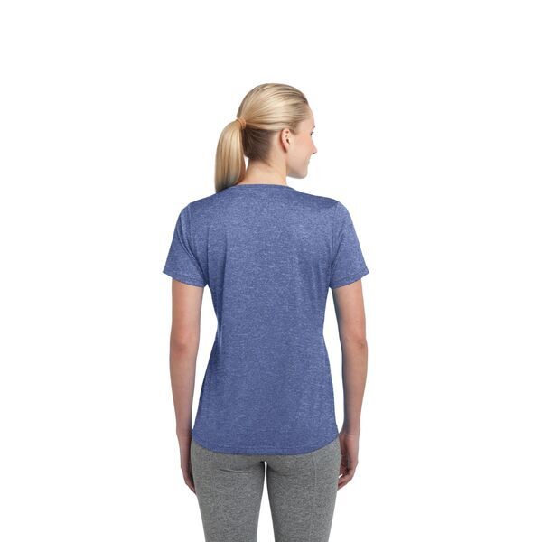 Sport-Tek® Heather Contender™ Ladies' Scoop Neck Performance Tee