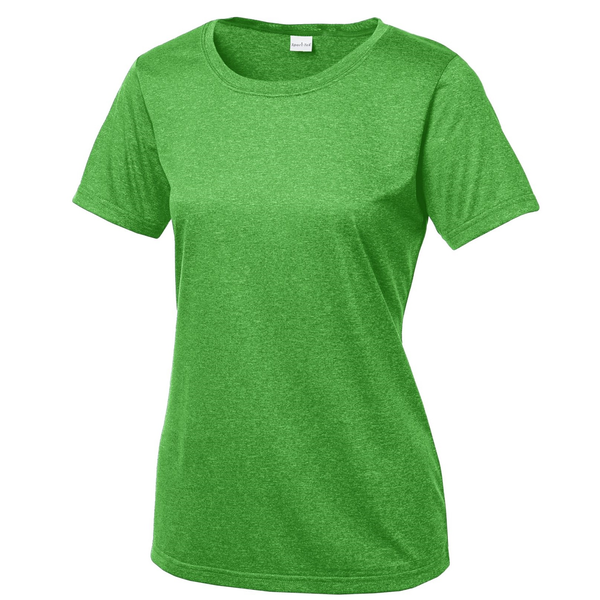 Sport-Tek® Heather Contender™ Ladies' Scoop Neck Performance Tee