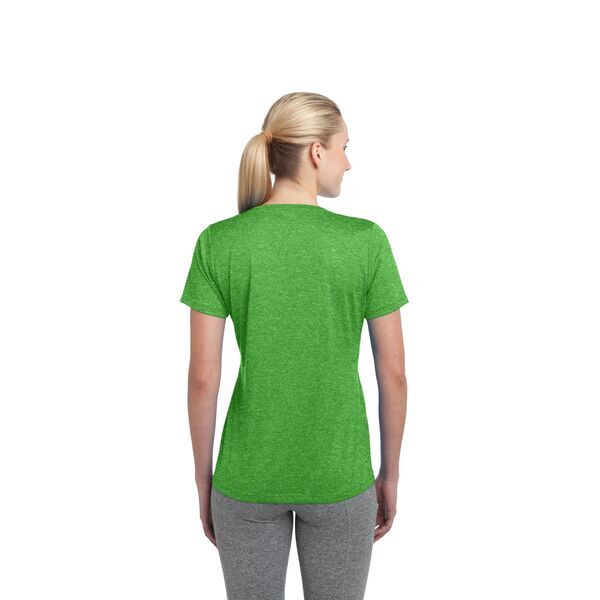 Sport-Tek® Heather Contender™ Ladies' Scoop Neck Performance Tee