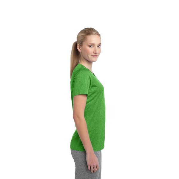 Sport-Tek® Heather Contender™ Ladies' Scoop Neck Performance Tee