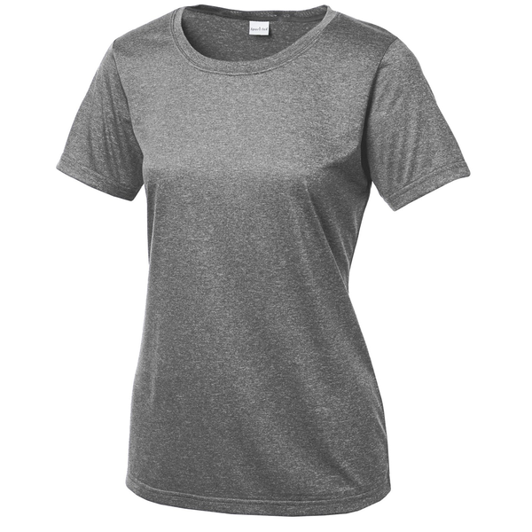 Sport-Tek® Heather Contender™ Ladies' Scoop Neck Performance Tee